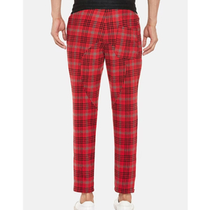 กางเกงขายาวผ้าแคนวาสทรงสลิมฟิตสำหรับผู้ชาย แฟชั่นสุดฮิต เอวยางยืด สีเข้ม ผ้าฝ้าย ระบายอากาศได้ดี สวมใส่สบาย เหมาะสำหรับใส่ลำลอง - Product Image 3