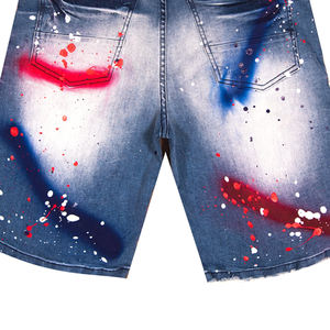 Pantalones Cortos de Mezclilla para Hombre, Casuales, de Verano, Estilo Urbano, Lavados, de Algodón, Corte Relajado, Ropa Moderna de Moda, Venta al Por Mayor - Product Image 6