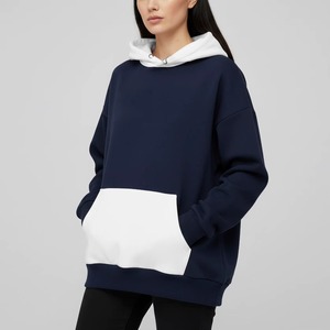 Haut à capuche léger pour femme en mélange de coton tricoté, délavé, respirant, personnalisable pour la gym et la course à pied - Product Image 4