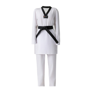 Uniforme de Taekwondo Personalizado, Dobok, Traje de Entrenamiento de Artes Marciales y Karate, Estilo Aprobado por la WTF, Gi Blanco - Product Image 5