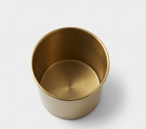 Ensemble de 5 vases modernes en laiton doré pour table, cylindres décoratifs pour l'entrée, le bureau ou comme cadeau - Product Image 3