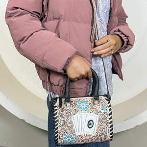 Bolso de Viaje de Cuero Hecho a Mano con Diseño Personalizado para Mujer, Bolso de Mano Pequeño y Duradero de Lujo para Negocios y Ocio - Product Image 4