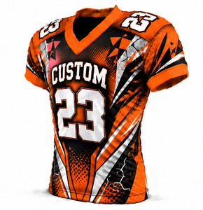 Maillot de football américain personnalisé pour hommes, respirant, séchage rapide, polyester, imprimé par sublimation, uniforme sportif d'équipe, vente en gros, entraînement - Product Image 5