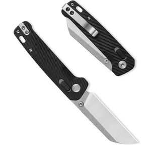 Navaja de Bolsillo Personalizada, Plegable, con Mango Ergonómico de Acero Inoxidable, Herramienta Utilitaria para Exteriores, para Senderismo, Pesca y Camping - Product Image 2