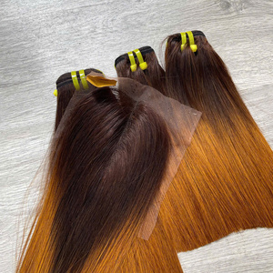 Cheveux humains vietnamiens couleur brun ombré, lisses comme des baguettes, haute qualité, super double drawn, prix de gros - Product Image 2