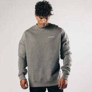 Sweat-shirt à col rond surdimensionné pour homme, en coton 100 %, à blocs de couleur, manches longues, épaules tombantes, décontracté - Product Image 6