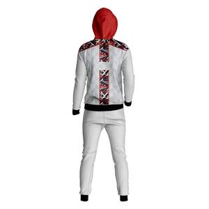 Survêtement de sublimation haut de gamme pour hommes, impression personnalisée, vêtements de sport pour la salle de sport, ensemble de jogging 2 pièces, tenue de course, entraînement fitness - Product Image 3