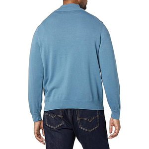 Men's Women's Half Zip <b>Mock</b> <b>Neck</b> Sweatshirt Oversized Plain Cotton Fleece Custom Streetwear <b>Top</b> - Product Image 5