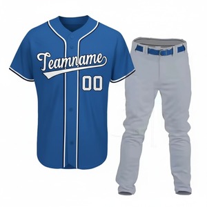 Uniforme de Béisbol Corto con Logotipo del Equipo, 100% Transpirable, de Alta Calidad, Personalizado con Sublimación de Color, 100% Poliéster - Product Image 2