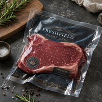 Sacs sous vide alimentaires imprimés sur mesure, pochettes sous vide en nylon PE pour viande congelée, fruits de mer, fromage et aliments secs