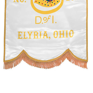 OEM Embroidered Customized and Hand Embroidered <b>Hanging</b> Flags Wholesale Embroidered Flag Banners Pennants Silk & <b>Wire</b> - Product Image 6