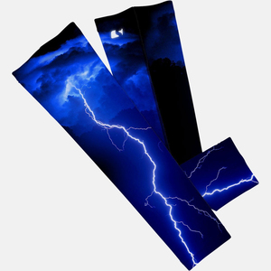 Mangas de compresión con protección UV para brazos, personalizables con logo, para deportes, ciclismo, baloncesto, ropa deportiva, conjunto de protección de talla grande. - Product Image 3