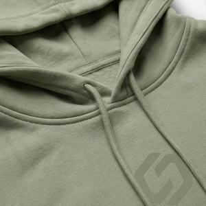 Sweat à capuche brodé avec logo, en molleton de coton de qualité supérieure, teinture unie, coupe oversize, personnalisable avec votre marque et couleur, style streetwear - Product Image 4