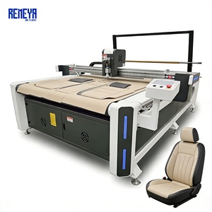 Machine de découpe automatique de tissu REMEYA avec moteur 220V/380V, découpeuse de tissu avec couteau rond - Product Image 1