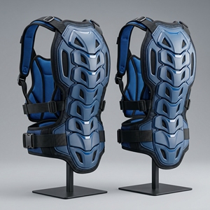 Professional Motocross Chest Protector Body Armor | Breathable Off-<b>Road</b> Dirt Bike Riding Guard | CE Approved MTB <b>Back</b> Protective - Product Image 2