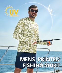 Camisetas de Pesca con Capucha para Hombre, Protección Solar UPF 50+, 100% Poliéster, Tallas Grandes, Ropa de Pesca Ligera con Protección Solar - Product Image 5