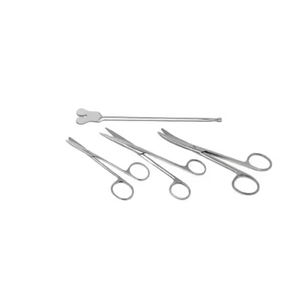 Azicon's 13 Pcs Basic Minor Surgery Set with Box Stainless Steel Scalpel Forceps Scissors <b>Needle</b> Holder Sterilization <b>Case</b> - Product Image 3