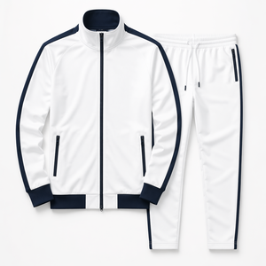 Conjunto Deportivo Personalizado Extra Grande para Hombre, de Algodón y Felpa, Estilo Informal, de 2 Piezas, Sin Marca - Product Image 1