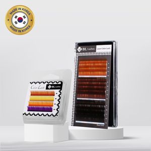 [BL Lashes] Extension Ciglia Speciali in Visone Colore 4 Linee Premium Coreano PBT Mix (Curvatura B,C,D,J) (0.09~0.13mm) Fibra di Alta Qualità - Product Image 1