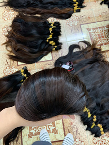 Prix de gros pour 1 kg de cheveux humains vietnamiens de haute qualité, longueurs de 40 cm à 90 cm, pour les revendeurs de cheveux - Product Image 4