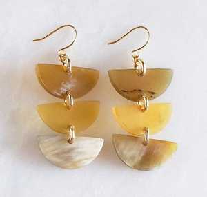 Pendientes de Cuerno de Búfalo Hechos a Mano, Ecológicos y Modernos, con Forma Natural, MN EXPORTS, para Bodas, Fiestas y Festivales, Artesanía Natural - Product Image 6