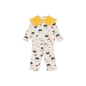 Conjunto de Ropa para Niñas OZKIZ Estilo Coreano 100% Algodón con Patrón de Dibujos Animados, Moda Infantil al por Mayor para 2-6 Años, Primavera/Otoño - Product Image 1