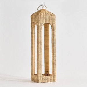 Lanterne en rotin tressée à la main, vente en gros, lanternes à bougies de sol et suspendues les plus vendues - Product Image 1