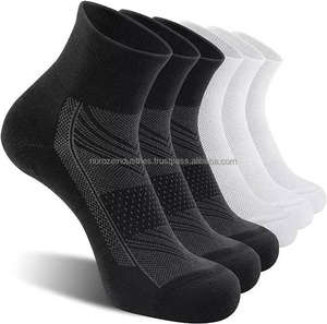 Calcetines de Algodón Transpirables en Blanco y Negro, Calcetines de Vestir de Punto para Hombre de Negocios, Calcetines Formales - Product Image 3