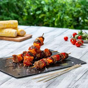 12 Inch Bamboo Skewers 100 Count for Shish Kabob Grilling Fruits Appetizers Cocktails-Formerly Comfy Package <b>BBQ</b> Accessories - Product Image 4
