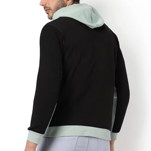 Sudadera con capucha de estilo casual con colores contrastantes para hombre, de alta calidad, de algodón y forro polar, ropa de calle de invierno, sudaderas con capucha para hombre - Product Image 5