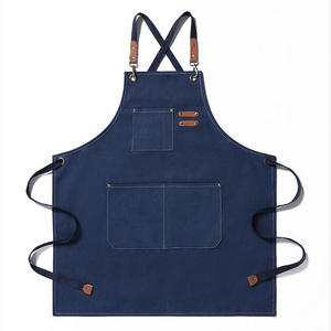 Premium Durable Reusable Cotton Sleeveless Kitchen Apron Cooking Baking <b>BBQ</b> Chef Adjustable Strap Unisex Easy Clean Customizable - Product Image 6