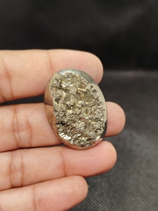 Pierre précieuse Pyrite Druzy de qualité supérieure, prix de gros, magnifique pierre brute, cabochon Druzy de haute qualité pour la fabrication de bijoux - Product Image 6