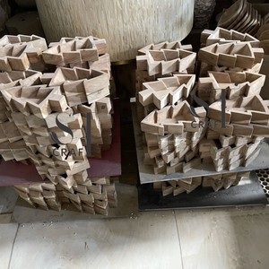 Hand Carved Acacia Wood Dough Bowls for <b>Candles</b> <b>Set</b> for Parties Decorative Grape Shaped Wooden Bowls Farmhouse Made in Viet Nam - Product Image 6