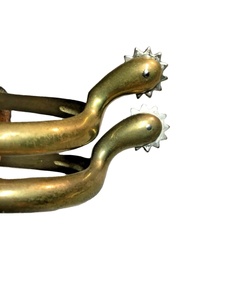Mors à cheval vintage en laiton avec sangle en cuir, équipement d'équitation western, matériel d'entraînement pour chevaux western - Product Image 5