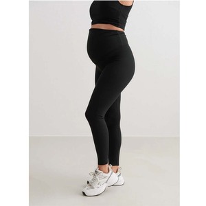 Women High Waist Maternity Jumpsuit Full Length Tummy Control <b>Shapewear</b> Black Spandex Nylon Stretch Pants for <b>Pregnancy</b> - Product Image 6