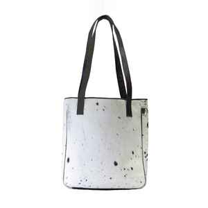Bolso Tote de Lujo en Cuero Genuino con Pelo, Bolso de Hombro de Gran Capacidad para Mujer con Cierre de Cremallera, Hecho a Mano y Personalizable LTB-0482 - Product Image 1