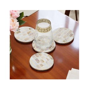 Sous-verres en nacre Royal Design, 8 mm d'épaisseur, design glamour, tapis et coussinets antidérapants, fournisseur en gros - Product Image 4