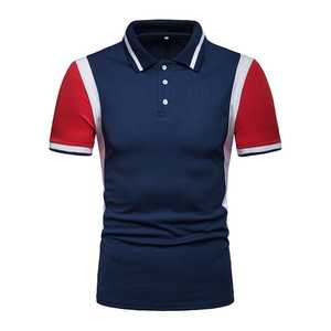 เสื้อโปโลผู้ชายแขนสั้นผ้าฝ้ายลำลอง - Product Image 1
