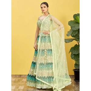 Vestido de Noche con Lentejuelas de Sirena - Lehenga Choli Elegante para Fiestas - Product Image 1