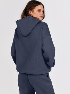 Conjunto de Sudadera Casual de Invierno para Mujer, Diseño de Última Moda, 100% Algodón, Personalizado, Regular, 2 Piezas, Transpirable - Product Image 5