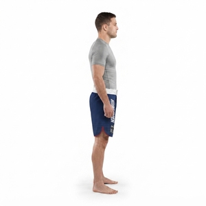 Pantalones Cortos de MMA Sublimados Personalizados, que Absorben la Humedad, Ropa Deportiva Patriótica para Equipos, Entrenamiento de Deportes de Combate, Logotipo OEM, Poliéster, Artes Marciales - Product Image 3