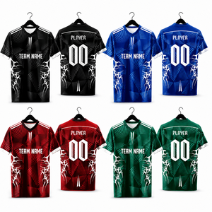 Conjunto de Uniforme de Fútbol Personalizado para Club, Unisex, Tallas Grandes, Manga Corta, Sublimado, Venta al Por Mayor - Product Image 2
