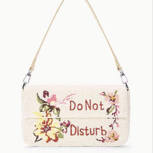 Ziyan Handicraft White Blue <b>Red</b> Beaded <b>Clutch</b> <b>Bag</b> Cotton Fashion Durable Single Animal Print Stripes Hand Embroidery Magnetic - Product Image 1