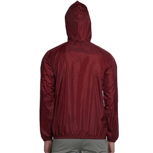 Chaqueta Acolchada Roja con Capucha para Hombre, Resistente al Viento, Corte Regular, Cierre de Cremallera, Estilo Casual para Primavera, Exterior de Poliéster - Product Image 2