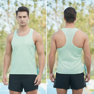 Singlet de sport en mesh léger, vêtements de course à séchage rapide - Product Image 5