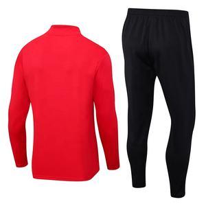 Survêtements de football nationaux Nouveau club Veste à demi-fermeture éclair pour hommes Survêtement de football pour hommes abordable en nylon avec technologie de séchage rapide - Product Image 3