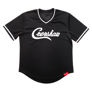 Maillot de baseball noir avec impression par transfert thermique, logo blanc, uniforme pour homme, vêtements de sport - Product Image 1