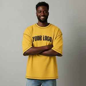 เสื้อยืดฮิปฮอปผู้ชายแฟชั่นใหม่ปี 2026 ผ้าคอตตอน 100% หนัก 180 กรัม สกรีนโลโก้ได้ ทรงโอเวอร์ไซส์ สีพื้น ตัดเย็บด้วยด้ายตัดสี - Product Image 6
