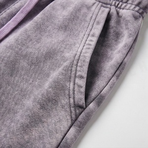 Pantalones de chándal acampanados de algodón para hombre, personalizados, casuales, de color liso, estilo vintage, con lavado ácido y efecto desgastado por el sol, para gimnasio - Product Image 5
