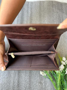 New Bohemian Hand Tooled Leather Saddle Blanket Tassel <b>Handbag</b> Stylish Hand Carving Leather Floral Wallet Combo Set for Women's - Product Image 6